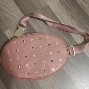 Michael Kors rose gold studded fanny pack